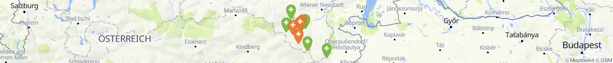 Kartenansicht für Apotheken-Notdienste in der Nähe von Feistritz am Wechsel (Neunkirchen, Niederösterreich)